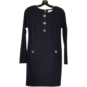 Michael Kors navy midi dress